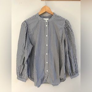JCREW striped button down shirt EUC